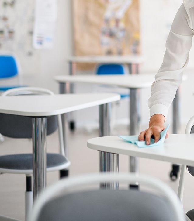 Reinigung von Schulen